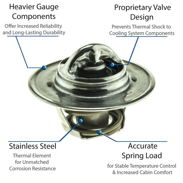 Engine Coolant Thermostat for Mercury Monterey 2007 2006 2005 2004 1974 1973 1972 1971 1970 1969 1968 1967 1961 1953 1952 1951 1950 P-3344306
