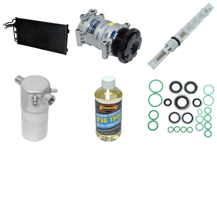 A/C Compressor and Component Kit for GMC Jimmy 2005 2004 2003 2002 2001 2000 1999 P-3381540