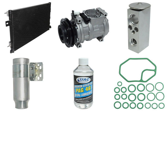 A/C Compressor and Component Kit for Plymouth Voyager 3.0L V6 GAS 6 VIN 2000 1999 1998 1997 1996 P-3377452