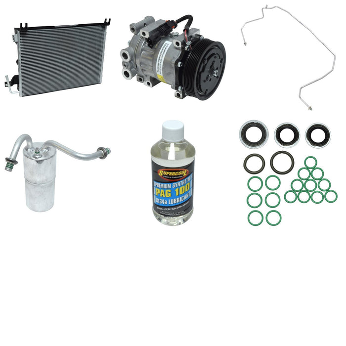 A/C Compressor and Component Kit for Dodge Ramcharger 2001 2000 P-3381673