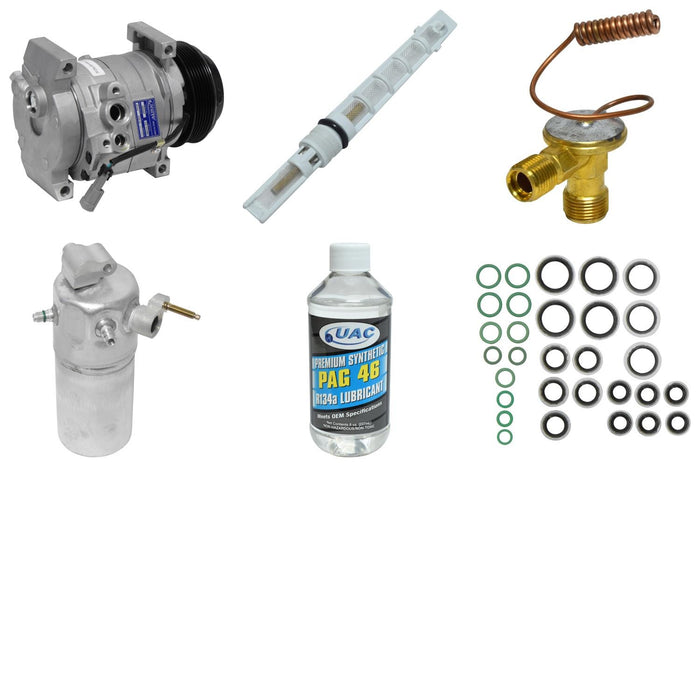 A/C Compressor and Component Kit for GMC Savana 2500 4.3L V6 GAS 30 VIN 2005 2004 2003 - Universal Air KT2226