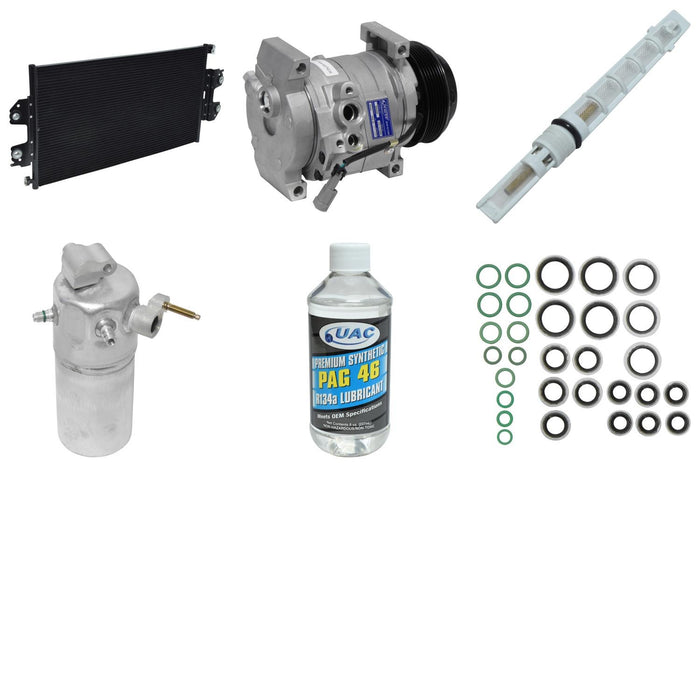 A/C Compressor and Component Kit for Chevrolet Express 3500 6.6L V8 Base DIESEL 2007 2006 P-3382670