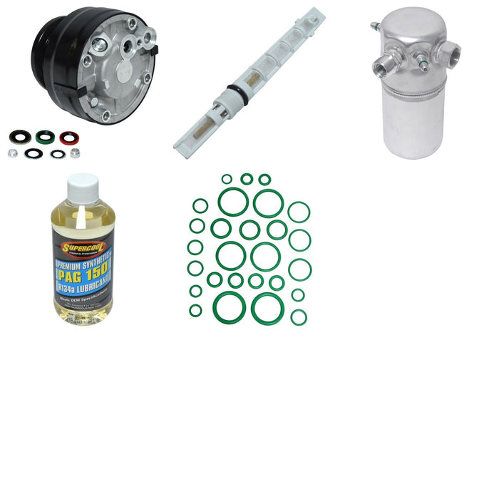 A/C Compressor and Component Kit for Chevrolet V1500 Suburban 1991 1990 1989 P-3382886