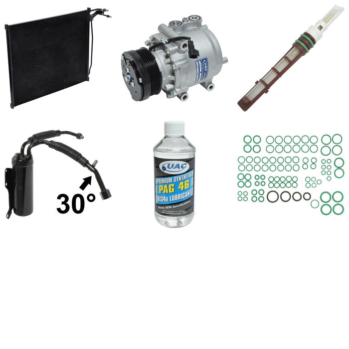 A/C Compressor and Component Kit for Ford E-150 Econoline Club Wagon 2001 P-3378210