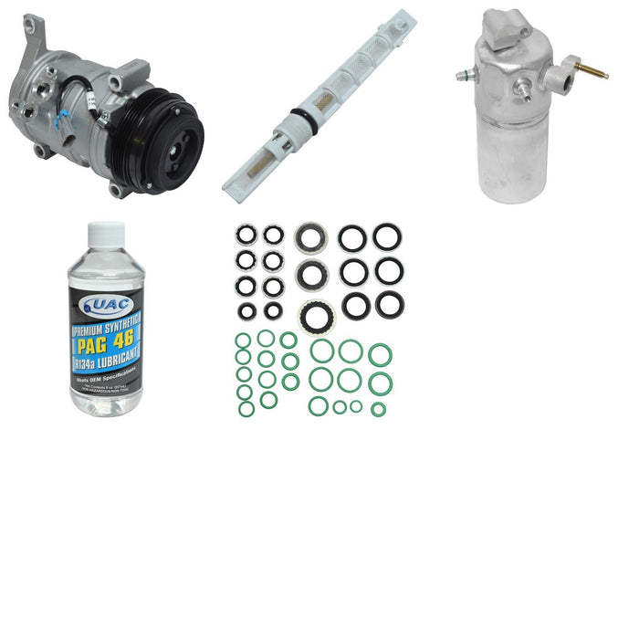 A/C Compressor and Component Kit for GMC Savana 1500 5.3L V8 17 VIN 2005 2004 2003 P-3384170