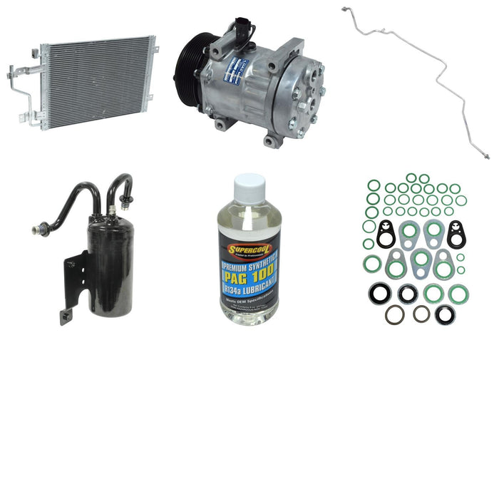 A/C Compressor and Component Kit for Dodge Ram 2500 5.9L L6 Base DIESEL 2002 P-3378639