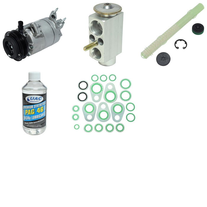 A/C Compressor and Component Kit for Ford Focus 2.0L L4 ST GAS 38 VIN 2013 - Universal Air KT4743