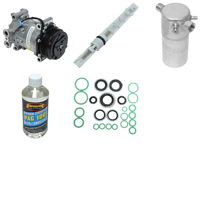 A/C Compressor and Component Kit for Chevrolet S10 4.3L V6 GAS 2004 2003 2002 2001 2000 1999 1998 P-3384973