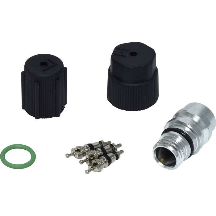 A/C System Valve Core and Cap Kit for GMC Sierra 1500 2009 2008 2007 2006 2005 2004 2003 2002 2001 2000 1999 P-3398364