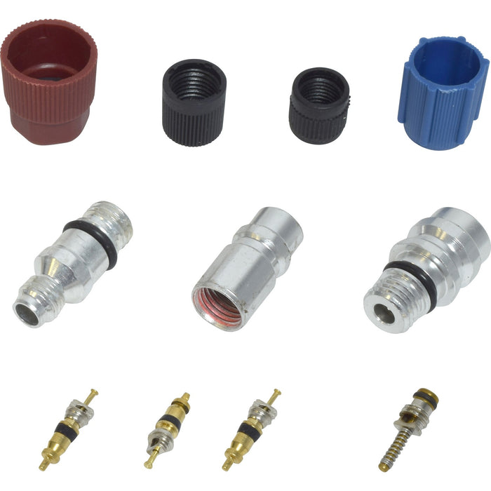 A/C System Valve Core and Cap Kit for Chevrolet C1500 1993 1992 1991 1990 1989 P-3398434