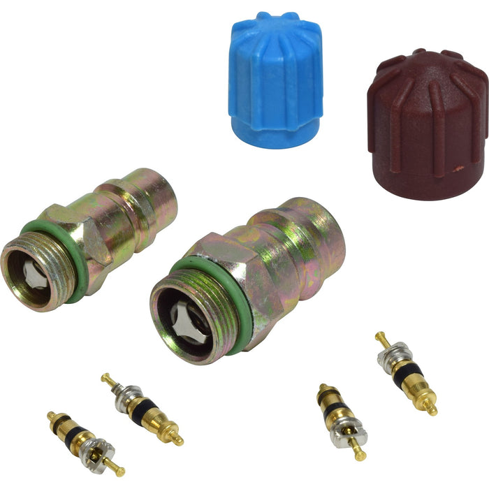 A/C System Valve Core and Cap Kit for BMW 740iL 2001 2000 1999 1998 1997 1996 1995 1994 P-3399664