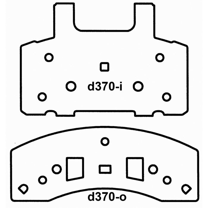 Front Disc Brake Pad Set for Chevrolet C35 2000 1999 1998 1997 1996 1995 1994 1993 1992 1991 1990 1989 1988 P-3572874