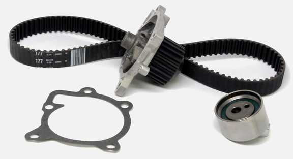 Engine Timing Belt Kit with Water Pump for Geo Storm 1.6L L4 GAS 1993 1992 1991 1990 - Gates TCKWP177
