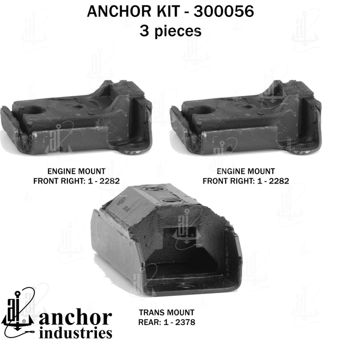 Engine Mount Kit for GMC G25/G2500 Van 4.1L L6 1973 1972 1971 1970 1969 1968 P-26025