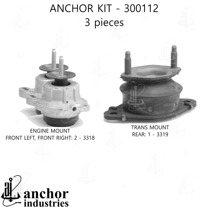 Engine Mount Kit for Ford Transit-350 HD 2021 2020 2019 2018 2017 2016 2015 P-26204