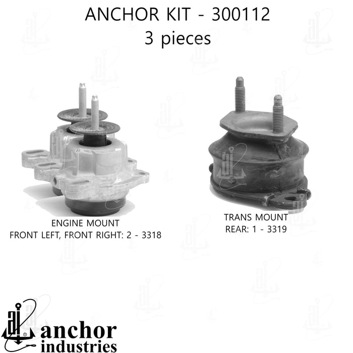 Engine Mount Kit for Ford Transit-350 HD 2021 2020 2019 2018 2017 2016 2015 P-26204