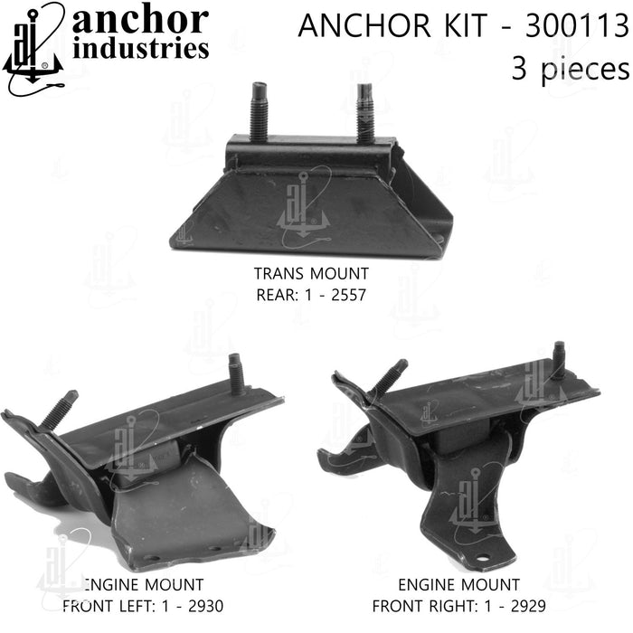 Engine Mount Kit for Ford E-150 Econoline 2008 2007 2006 2005 2004 2003 2002 2001 2000 1999 1998 1997 P-26207