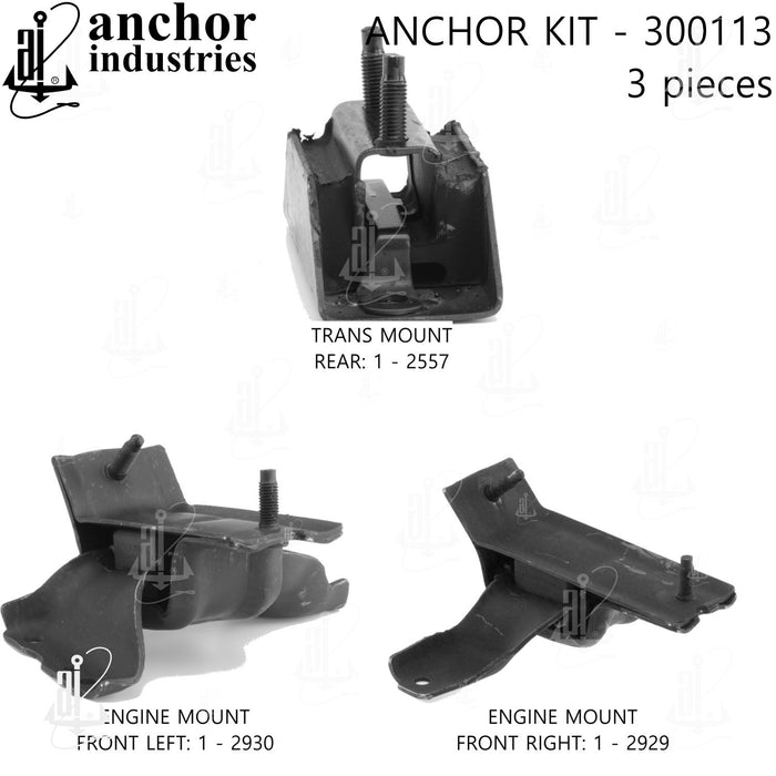 Engine Mount Kit for Ford E-150 Econoline 2008 2007 2006 2005 2004 2003 2002 2001 2000 1999 1998 1997 P-26207