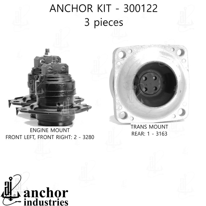 Engine Mount Kit for Dodge Challenger Automatic Transmission 2021 2020 2019 2018 2017 2016 2015 2014 2013 2012 2011 P-26222