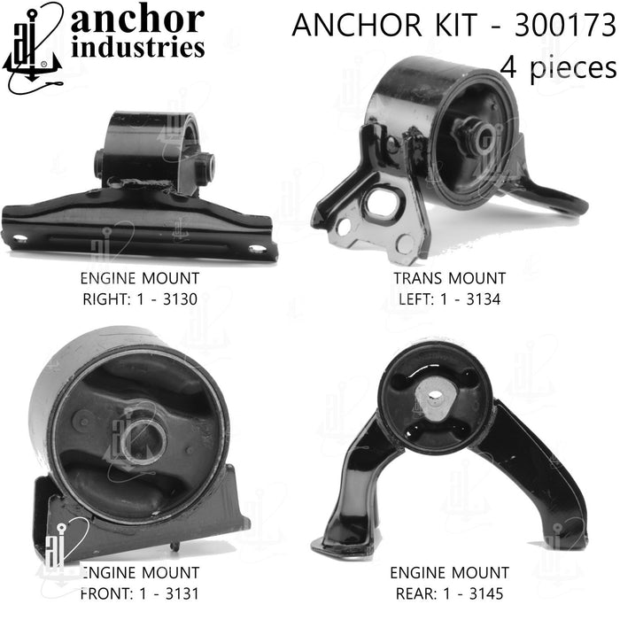 Engine Mount Kit for Jeep Compass FWD 2017 2016 2015 2014 2013 2012 2011 2010 2009 2008 2007 P-26387