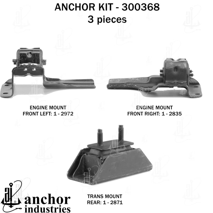 Engine Mount Kit for Ford F-150 4WD Automatic Transmission 1997 P-26628