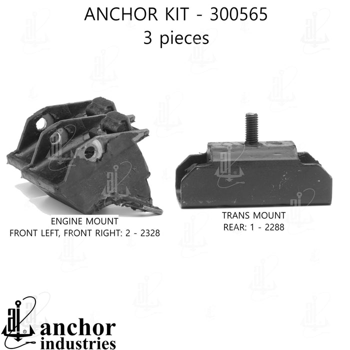 Engine Mount Kit for Buick Apollo 4.3L V8 1975 P-27033