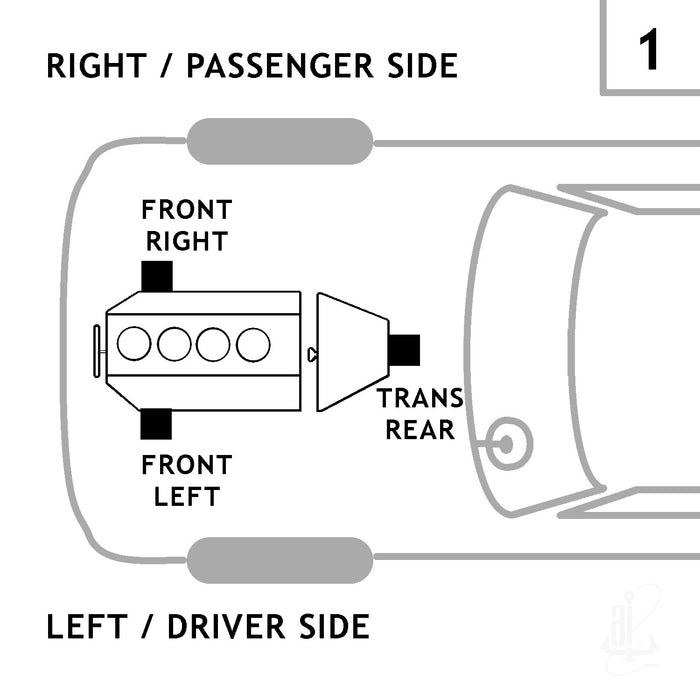 Front Left/Driver Side OR Front Right/Passenger Side Engine Mount for Dodge Magnum RWD 2008 2007 2006 2005 P-27965