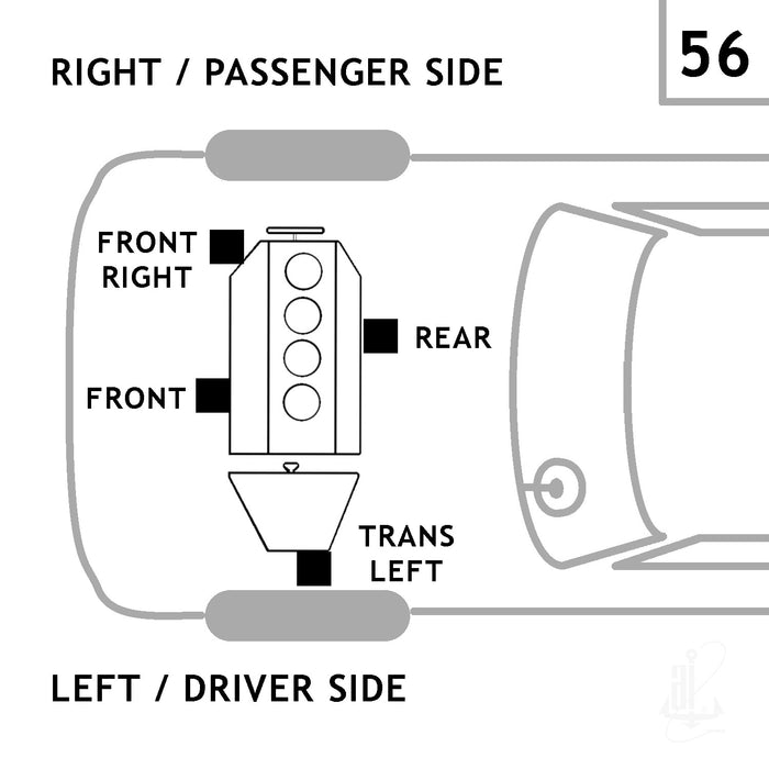 Left Automatic Transmission Mount for Chevrolet Impala Limited 3.6L V6 FLEX 2016 2015 2014 P-28412