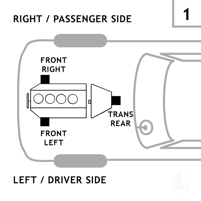 Front Left/Driver Side OR Front Right/Passenger Side Engine Mount for Nissan NP300 2.5L L4 2020 2019 2018 2017 2016 2015 2014 2013 2012 - Anchor 9483
