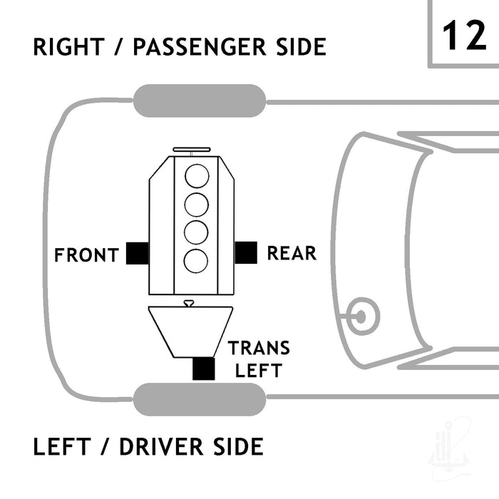 Left Manual Transmission Mount for Mitsubishi Lancer 2007 2006 2005 2004 2003 2002 P-32029