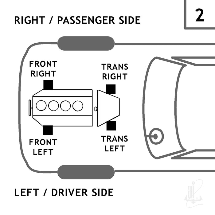 Left OR Right Manual Transmission Mount for BMW 550i GT 4.4L V8 RWD Hatchback 2015 2014 2013 2012 2011 2010 - Anchor 9982