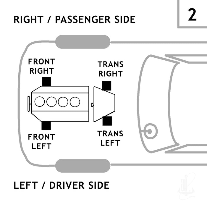 Left OR Right Manual Transmission Mount for BMW 550i GT 4.4L V8 RWD Hatchback 2015 2014 2013 2012 2011 2010 - Anchor 9982