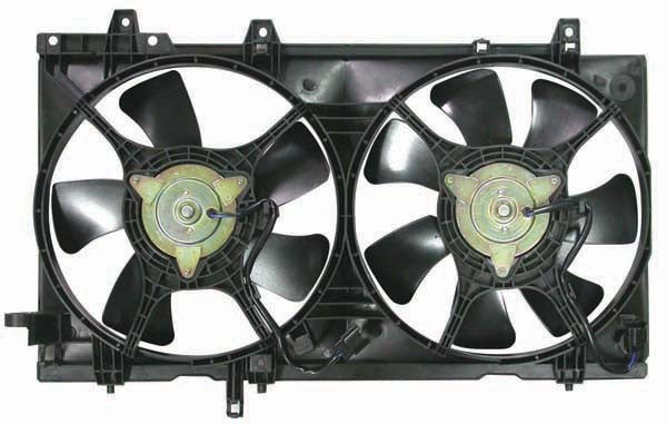 Dual Radiator and Condenser Fan Assembly for Subaru Forester 2.5L H4 2008 2007 2006 2005 2004 2003 P-71788