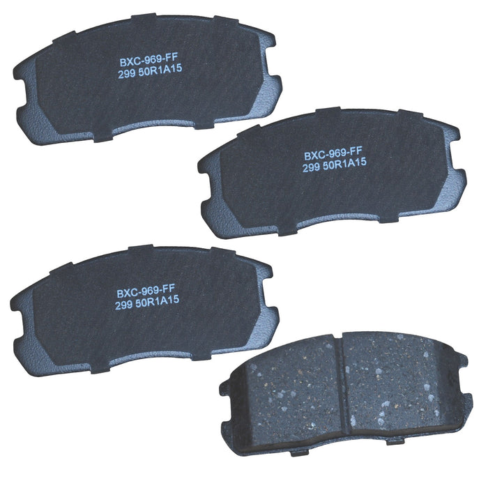 Front Disc Brake Pad Set for Plymouth Colt FWD 1991 1990 1989 1988 1987 1986 1985 - Bendix Friction SBC299