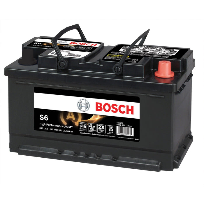 Vehicle Battery for Volkswagen Tiguan 2020 2019 2018 2017 - Bosch S6587B