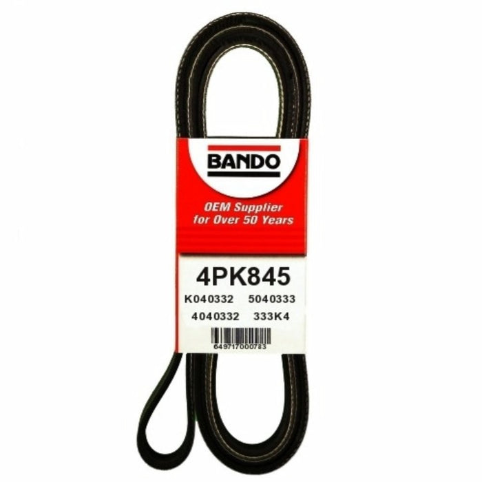 Power Steering Accessory Drive Belt for Acura EL 1.6L L4 1997 - Bando 4PK845