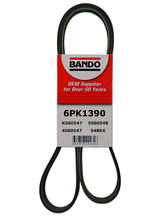 Water Pump Accessory Drive Belt for Ford Explorer 3.3L V6 2020 - Bando 6PK1390