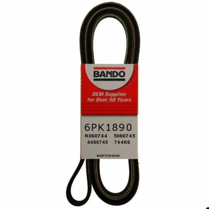Accessory Drive Accessory Drive Belt for GMC Sonoma 2.2L L4 2003 2002 2001 2000 1999 - Bando 6PK1890