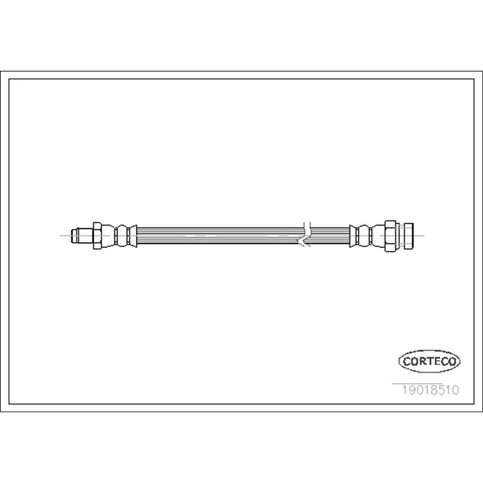 Front Brake Hydraulic Hose for Mercedes-Benz E300 3.0L L6 1995 P-2371838