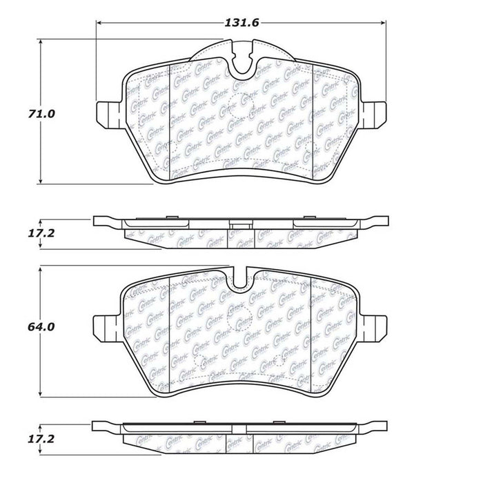 Front Disc Brake Pad Set for Mini Cooper Countryman 2016 2015 2014 2013 2012 2011 P-2379282