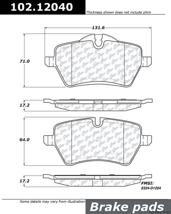 Front Disc Brake Pad Set for Mini Cooper Countryman 2016 2015 2014 2013 2012 2011 P-2379282