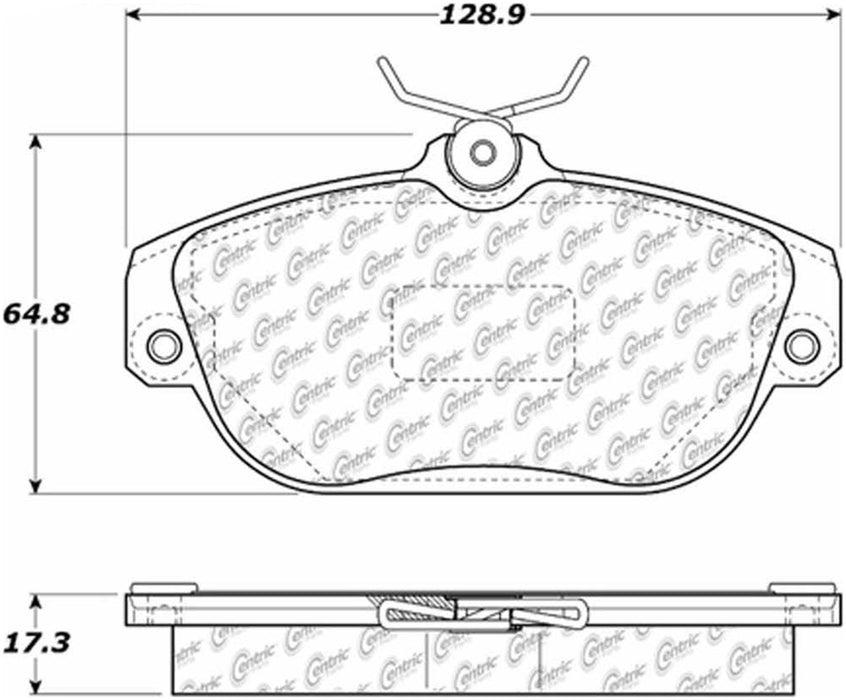 Front Disc Brake Pad Set for Volvo 960 1997 1996 1995 1994 1993 1992 - Centric 104.05420
