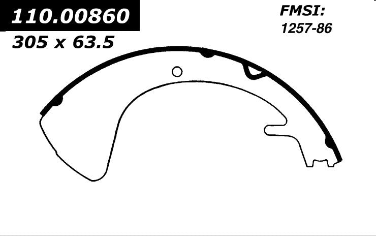 Front OR Rear Drum Brake Shoe for DeSoto Adventurer 1961 1960 1959 P-2395447