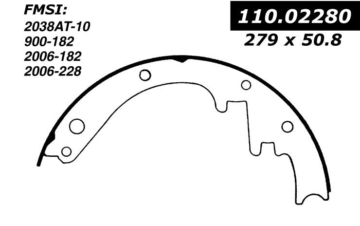 Rear Drum Brake Shoe for Chevrolet Townsman 1970 1969 P-2395667