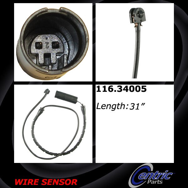 Front Disc Brake Pad Wear Sensor for BMW 323Ci Convertible 2000 - Centric 116.34005