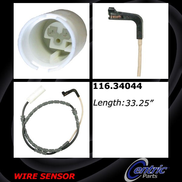 Front Disc Brake Pad Wear Sensor for BMW 335xi 2008 2007 - Centric 116.34044