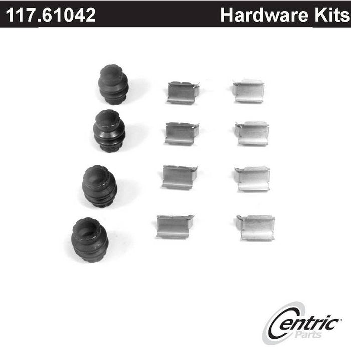 Front Disc Brake Hardware Kit for Volkswagen Routan 2014 2013 2012 2011 2010 2009 - Centric 117.61042