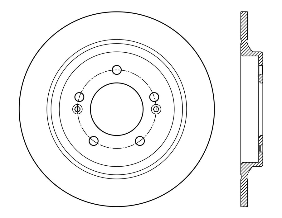 Rear Disc Brake Rotor for Hyundai Ioniq 2019 2018 2017 P-2410711