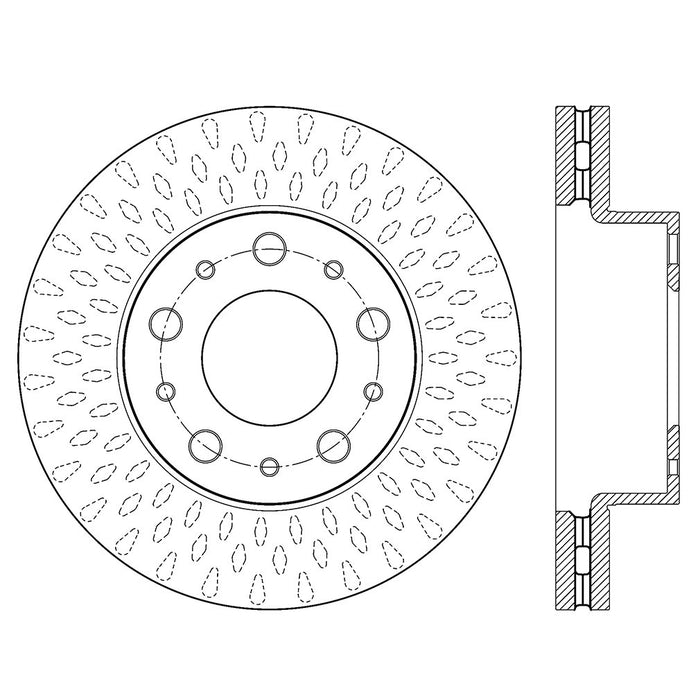 Front Disc Brake Rotor for Ram ProMaster 3500 2022 2021 2020 2019 2018 2017 2016 2015 2014 P-2412221