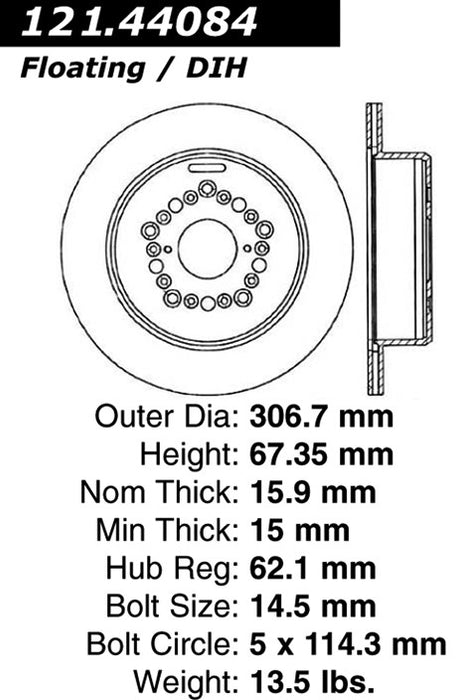 Rear Disc Brake Rotor for Lexus SC400 2000 1999 1998 1997 1996 1995 1994 1993 1992 P-2414669